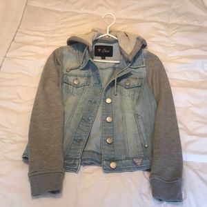 GUESS denim sweater jacket